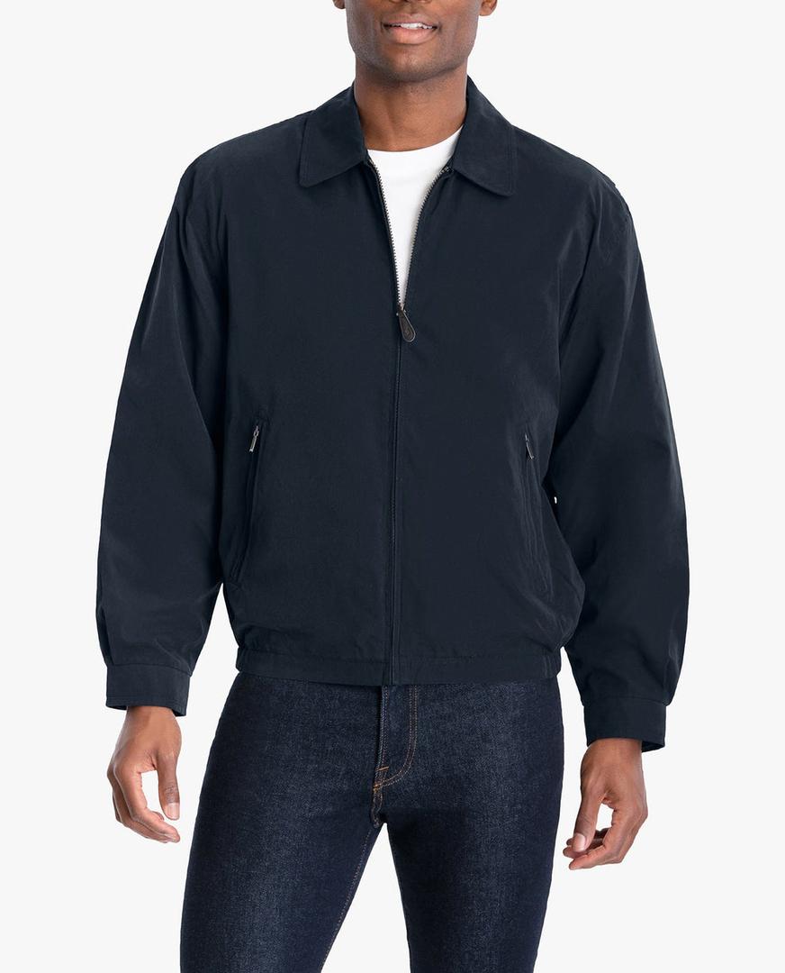 AUBURN LIGHT WEIGHT ZIP FRONT GOLF JACKET XL Navy