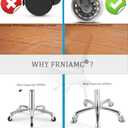 Professional Saddle Stool with Wheels Ergonomic Swivel Rolling Height Adjustable for Clinic Dentist Beauty Salon Tattoo Home Office (Grey)