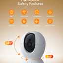 4MP Indoor Security Camera,360Pet Camera Indoor,Baby Monitor with Phone App,Support 5G/2.4Ghz WiFi,Dog Cameras with Speaker, AI Motion Detection,2-Way Audio for Home/Baby/Cat Camera,No Subscription