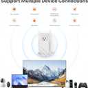 2026 1.2Gbps WiFi Extender Signal Booster, Up to 12880 Sq. Ft, Dual Band(5GHz/2.4GHz), Easy Setup WiFi Range Extender for Home with Ethernet Port, Stable Speed Repeater with 100+ Devices (White)