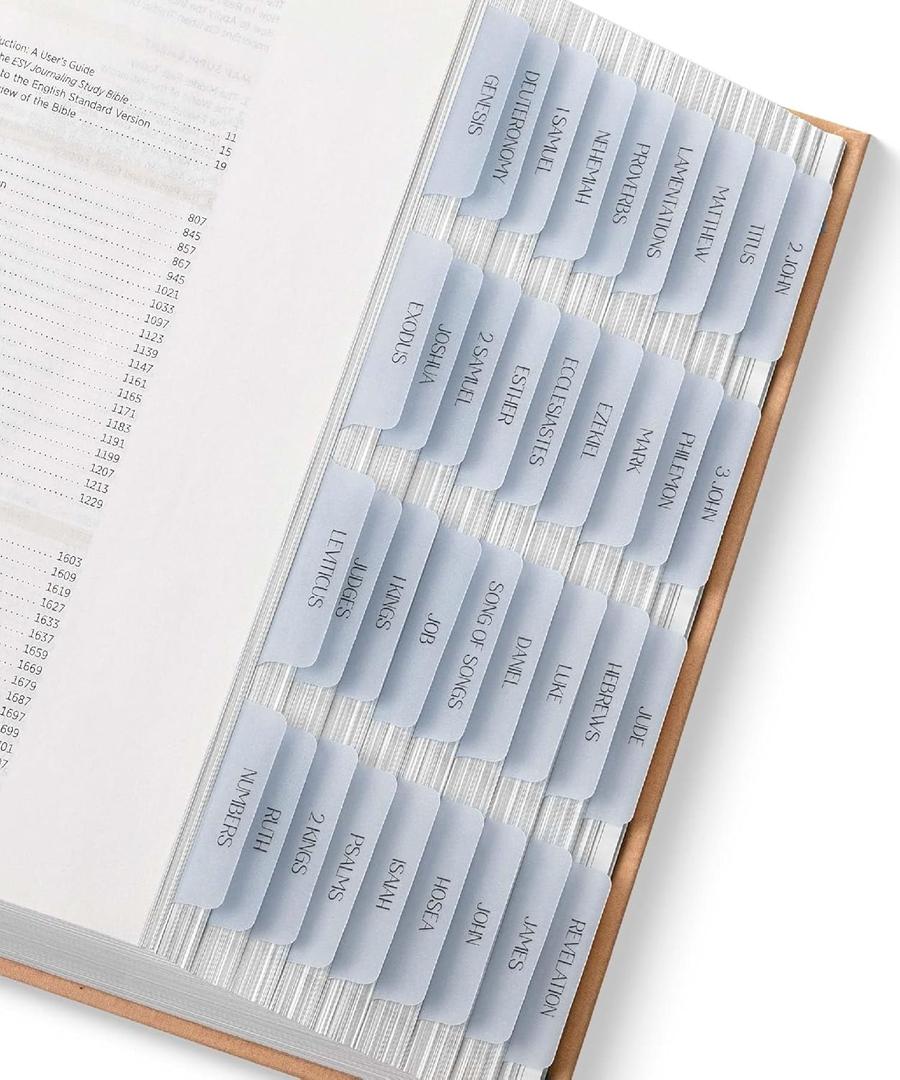 Mr. Pen- Bible Tabs, 75 Tabs, Translucent Dusty Blue Laminated Bible Tabs for Women and Men, Bible Tabs for Study Bible Index Tabs, Bible Labels Tabs, Mr Pen Bible Tabs for Women Study Bible