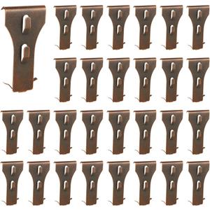 QTLCOHD 36 Pcs Brick Clips - Heavy Duty Brick Hook Clips for Hanging Indoor Fit Standrad 2-1/2 to 2-3/4 Inch Wall Picture Hangers