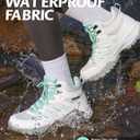 R CORD Hiking Boots Women Waterproof Non-Slip Womens Hiking Boots Ankle Support for Trail Walking Backpacking & Outdoor Adventures All Day (White)