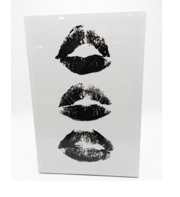 Stylish Black Lips Print for Wall Art Decor - Ideal for Powder Rooms, Dorm Rooms and Bedrooms, Preppy Black Lips Wall Poster for Women with Trendy and Stylish Designs, 23.5 x 15.5