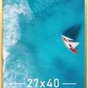 Gold 27x40 Picture Frame Lightweight yet Durable Frame Wall Hanging