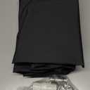 Portable Water Tank, 105 Gallon Foldable PVC Rectangular Black Water Storage Bladder with 3/4" Spigot and Hose Kit for Camping, Garden, Emergency Use