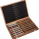 IMOTECHOM 8-Pieces HSS Wood Turning Tools Lathe Chisel Set with Wooden Box