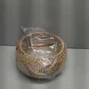 Rattan Lamp Shade, Retro Farmhouse Wicker Lampshade Replacement, 12.6" D×6.7" H Large Round Woven Lamp Shade for Floor Light, Pendant Light, Chandelier, Drum Shade