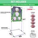 GoSports Football & Baseball Toss Games Available in Football Red Zone Challenge or Baseball Pro Pitch Challenge Choose Between Backyard Toss or Door Hang Targets