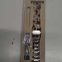 V-MORO Resin Bands Compatible with Apple Watch Series 11/10/9/8/7 Band 45mm/46mm/44mm/42mm Starlight Buckle Lightweight Fashion Strap Bracelet for iwatch Series SE/6/5/4/3/2/1 Women Men,Clear