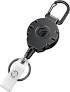 Uniclife Retractable Keychain Heavy Duty Carabiner Badge Holder Tactical ID Badge Reel for up to 8 oz with Stainless Steel Spring Coil 31.5 Inch Steel Wire Rope Retractable Lanyard Clip and Key Ring