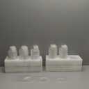 18 Pack Glass Cylinder Vases Set, 6,8,10 Inch Clear Cylinder Vases Candle Holder for Centerpirces Decoration, Tall Clear Flower Hurricane Candle Holder for Wedding Party Home Decor