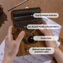 Kalimba Thumb Piano Finger Instrument 17 Keys Made in Korea Patented No Tuning Premium K-kalimba Musical Gift for Beginners Adults Kids