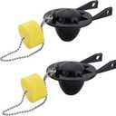 For Kohler GP85160 2-Inch Toilet Flapper Replacement Kit with Chain and Float,Compatible with Kohler Toilet Tank Parts,Strong Sealing (Black with Float)