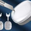 Generic Case Cover for AirPods Max Headphones Clear Soft Anti-Scratch Protection Antislip Protective Cover with Silver 3D Spiders Decorations for Apple AirPods Max (Silver) (B0D5Y93XHD)