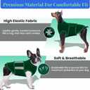 MIGOHI Dog Anxiety Relief Coat,Comfort Anxiety Vest for Dogs,Adjustable Dog Anxiety Calming Wrap for Fireworks,Thunderstorm,Travel,Separation,Anxiety Jacket for Medium Dogs,XS,Green