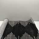Rugshop Bohemian Stripe Stain Resistant High Traffic Living Room Kitchen Bedroom Dining Home Office Area Rug 2' x 3' Black