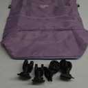VOOWO Rolling Duffle Bag, Expandable Foldable Carry On, Large Weekend Bag with Spinner Wheels, 28-58L, Purple