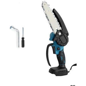 Tree Branch Pruner 6 Inch Electric Chain Saw Handheld Portable Chainsaw Tree Wood Cutter Pruning Garden Power Tool Sharp, Powerful & Clean Cut