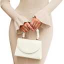 Wenrine Womens Bodycon Midi Sweater Dress Casual Ribbed Knit Bell Long Sleeve Ruffle Crewneck Decor Button Dresses