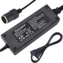 12V 10A Car Power Adapter Female Auto Cigarette Lighter Plug, AC 100-240V to DC 12V 10A 120W Power Supply Adapter AC to DC Converter Transformer for Car Powered Device