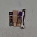 1. e.l.f., Wow Brow Gel. 2. wet n wild Ultimate Brow Micro Eyebrow Retractable Pencil. 3. L'Oreal Paris Makeup True Match Lumi Glotion. 4. Covergirl Simply Ageless Skin Perfector Essence Foundation.