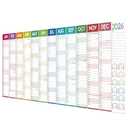 2026 Yearly Wall Calendar - Yearly Wall Calendar 2026, January 2026 - December 2026, 47.24" X 16.53"(Open), 2026 Wall Calendars 12 Month, Horizontal Layout Large 2026 Calendar with Notes, Round Stickers - Colorful