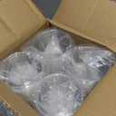 WELLIFE 12 oz Clear Plastic Cups, 100 Pcs Disposable Wine Glasses Stemless Cocktail Punch Cups for Cold Drinking Wedding Party Supplies Valentine's Day