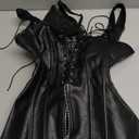 Charmian Women's Renaissance Lace Up Vintage Boned Bustier Corset with Garters, S