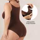 SHAPERMINT Bodysuit Women Shapewear - Tummy Control Body Suit for Women - Seamless Compression Slimming Shaping Bodysuit (Black,Small)