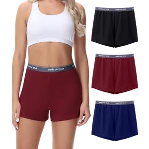 wirarpa Women's Cotton Sleep Shorts Comfywear Lounge Pajama Shorts 3 Pack (XX-Large, Multicolor)