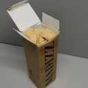 MADIZZ Pack of 2 Faux Rustic Linen Throw Pillow Covers with Flange Edge Soft Boho Natural Decorative Pillowcases for Sofa Living Room Modern Throw Pillows for Bed 18x18 Inch Yellow