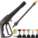 Pressure Washer Spray Gun  for Ryobi Pressure Washer Gun M2214MM and M2215MM Hose Connectors  with 1 Tips Holder and 5 Spray Nozzle Tips