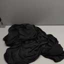 Wolkemer Fitted Oval Tablecloth Spandex Stretch Black Cocktail Table Cover Elastic Edge Topper Cap for Dining Wedding Party Picnic 48 x 72 Inch