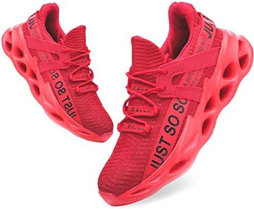 Furuian Steel Toe Shoes for Men Lightweight Women Safety Shoes Comfortable Steel Toe Sneakers, Red Size M12/ W13.5