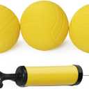 Popular Roundnet Game Replaceable Competitive Balls Mini Volleyball Set with Pump, Yellow