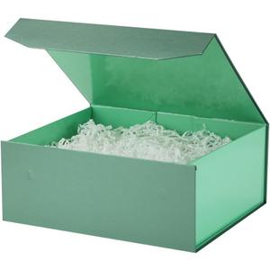 6 Pcs Green Gift Box Large 13x11x5.3 Inch Large Black Gift Box Large Magnetic Gift Box with Crinkle Paper Green Large Gift Box with Shredded Paper Luxury Gift Boxes with Lids for Presents