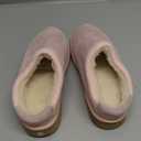 Women's Men's Slippers Platform Mini Boots for Women Genuine Suede Platform Slip-on Slippers Cozy Water Resistant Faux Fur Warm Winter Fuzzy House Shoes Indoor Outdoor (Pink)