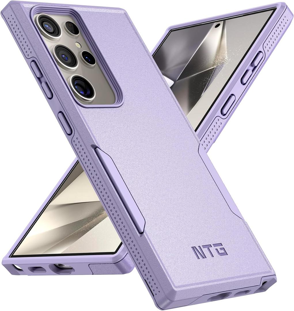 NTG for Samsung Galaxy S24 Ultra Case, [2 Layer Structure Protection] [Military Grade Anti-Drop] Lightweight Shockproof Protective Phone Case for Galaxy S24 Ultra 5G 6.8 inch 2024-Clove Purple
