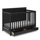Graco Hadley 5-in-1 Convertible Crib with Drawer, Black