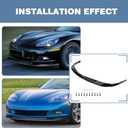 Front Bumper Lip fit for Chevrolet Corvette 2005-2013,for Chevy Corvette C6 Base Convertible Hatchback 2005-2013 3-Piece Front Bumper Lip Splitter Gloosy Black