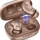 Sleep Earbuds, Mini ANC Wireless Earbuds Bluetooth 5.4 Headphones Deep Bass Stereo, 48H Playtime Ear Buds, 4 ENC Noise Cancelling Mic, In Ear IP7 Waterproof Earphones for Side Sleepers,Touch Control (Rose Gold)