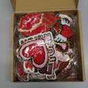 72 Pcs Valentine's Day Chenille Patches Glitter Pink Red Heart Bow Iron on Patches Galentines Appliques Sew on for Hat Backpack Clothes Shirt Jeans DIY Craft Party Favors