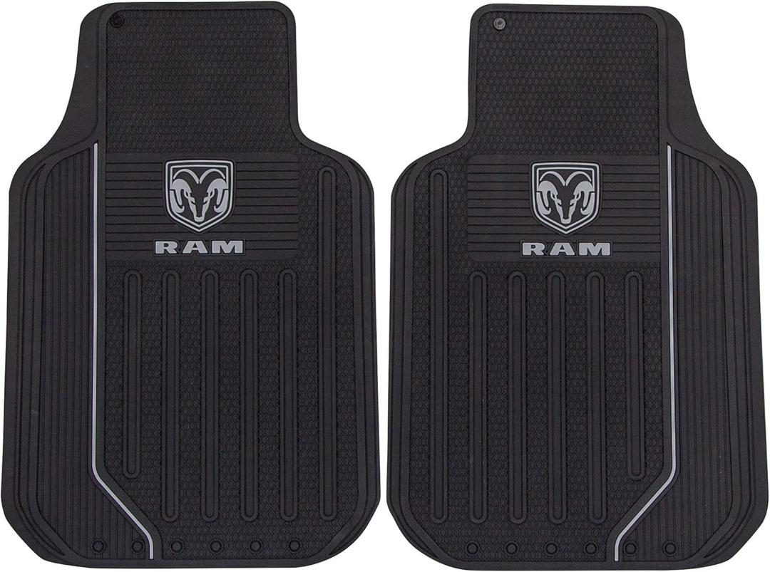Plasticolor 001599R25 RAM Elite Front Floor Mats - Gray Logo
