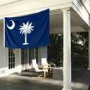 South Carolina State Flag 4x6FT SC State Flag Bright Colors Fade Proof Polyester with 2 Brass Grommets Indoor Outdoor