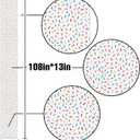 Confetti Sprinkles Table Runner Boy Kids Birthday Sprinkle Party Decoration Donut Dessert Dining Room Home Kitchen Table Decor (13" x 108")