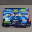 Bodhi Dog Disposable Male Dog Diapers - Super Absorbent, Leak-Proof Pee Wraps - Adjustable Fit, Comfortable Design, Advanced Moisture Control, and Wetness Indicator - Medium (20 Count)