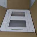 Clear Acrylic Dog Playpen Indoor,Transparent Dog Pen,Easy to Assemble and Clear pet Pen for Puppy Dog, Rabbit and cat,Sturdy and Easy to Clean Plastic pet Fence (White, 23.6" H, 8PCS)