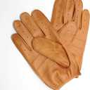 YISEVEN Men's Leather Driving Gloves (Brown)