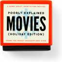 Brass Monkey Poorly Explained Movies  Holiday Edition Party Game with 125 Cards Featuring Uniquely Terrible Descriptions of Movies, Suitable for 2-8 Players
